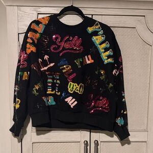 Queen of Sparkles Color Sequin Women's Sweatshirt